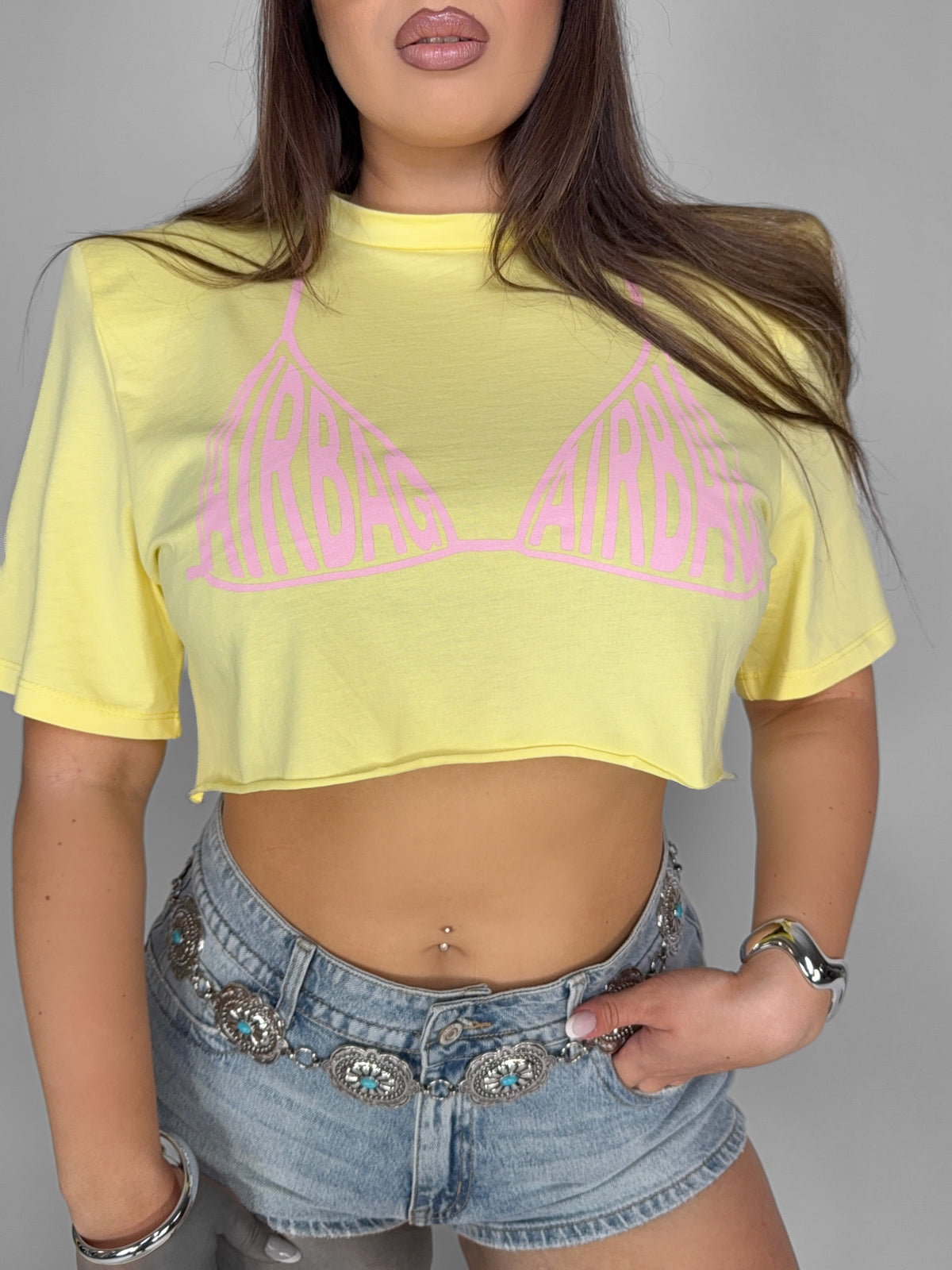 CURVY FIT - Top Bold Airbag-Yellow