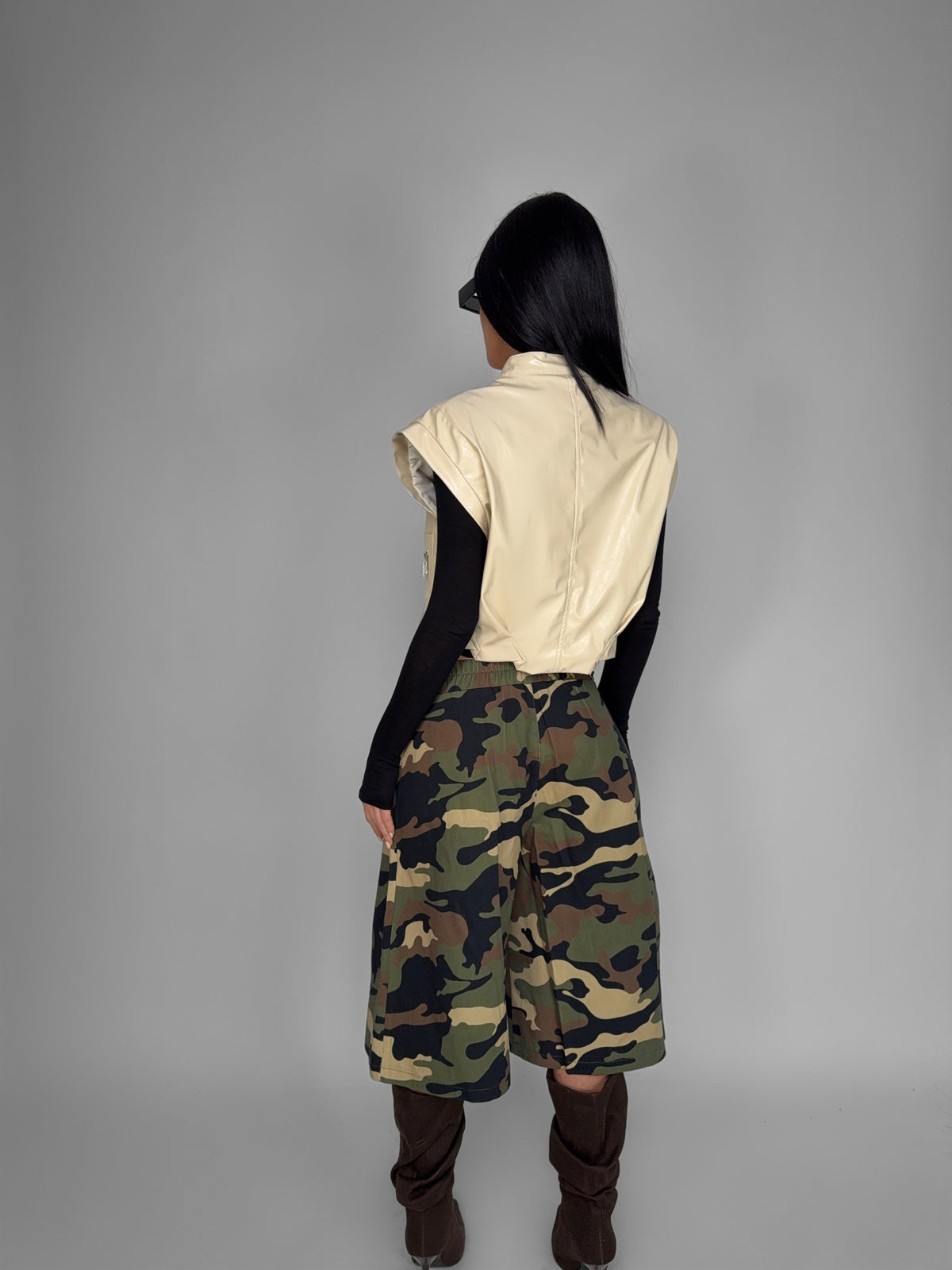 Gilet Shiny-Beige