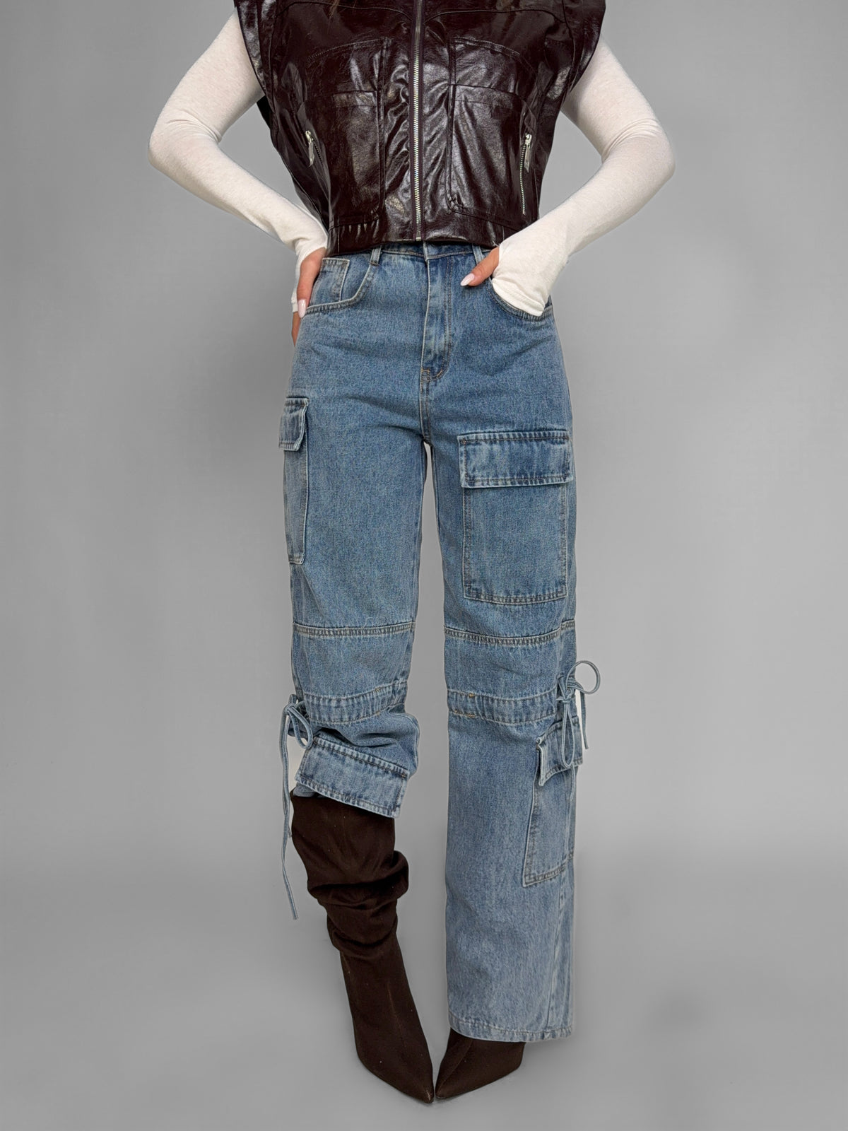 Jeans Bow Pocket