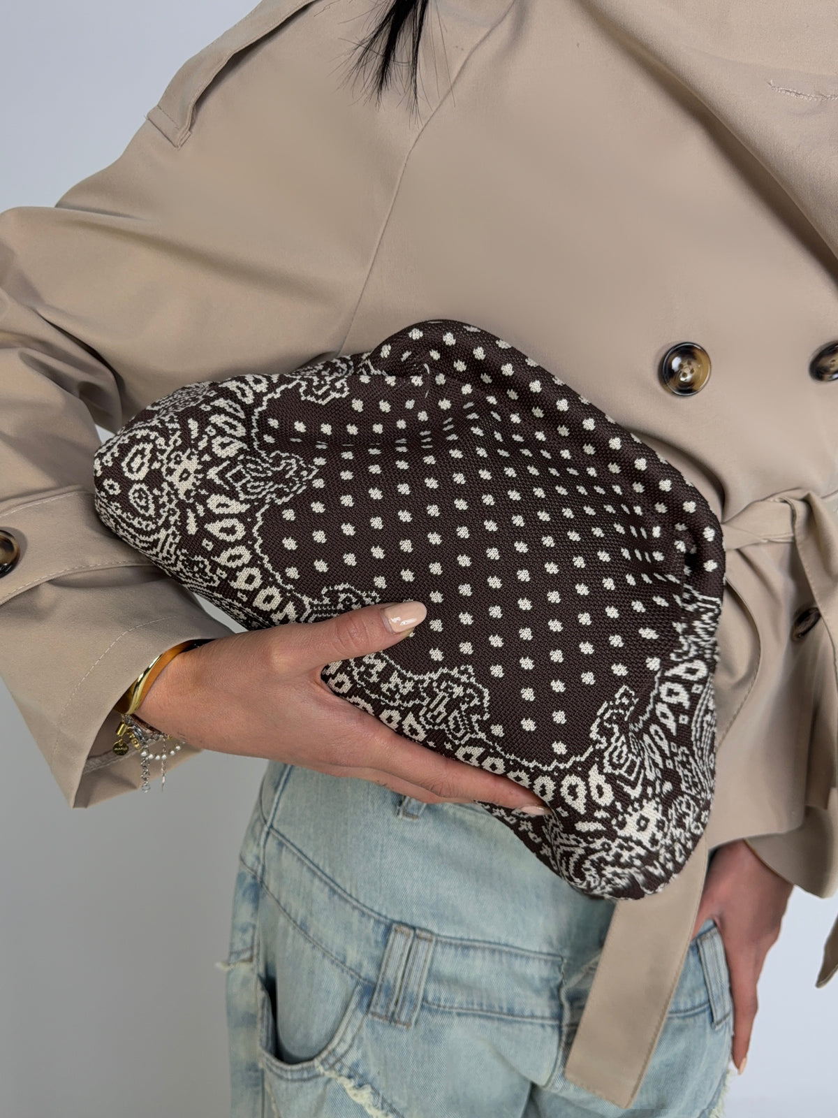 Borsa Dot Vibe-Brown