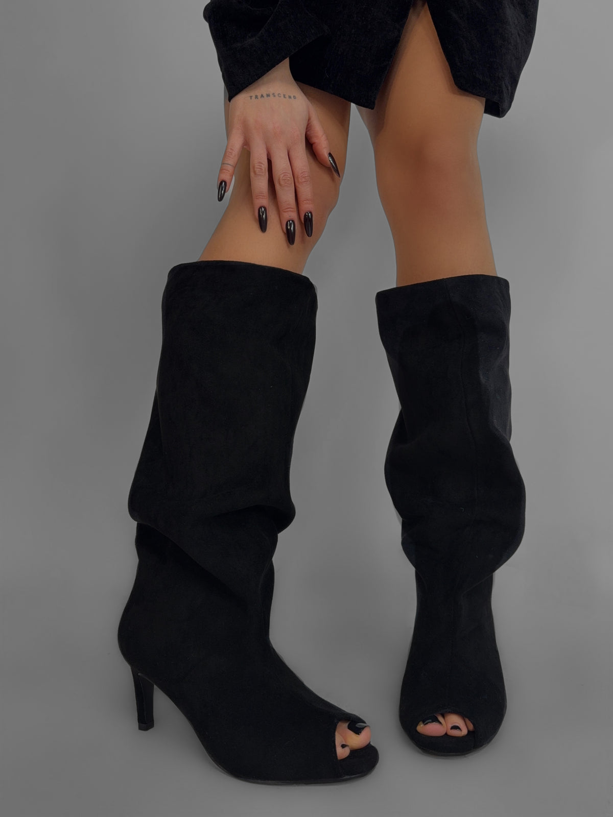 Boot Open Bot-Black
