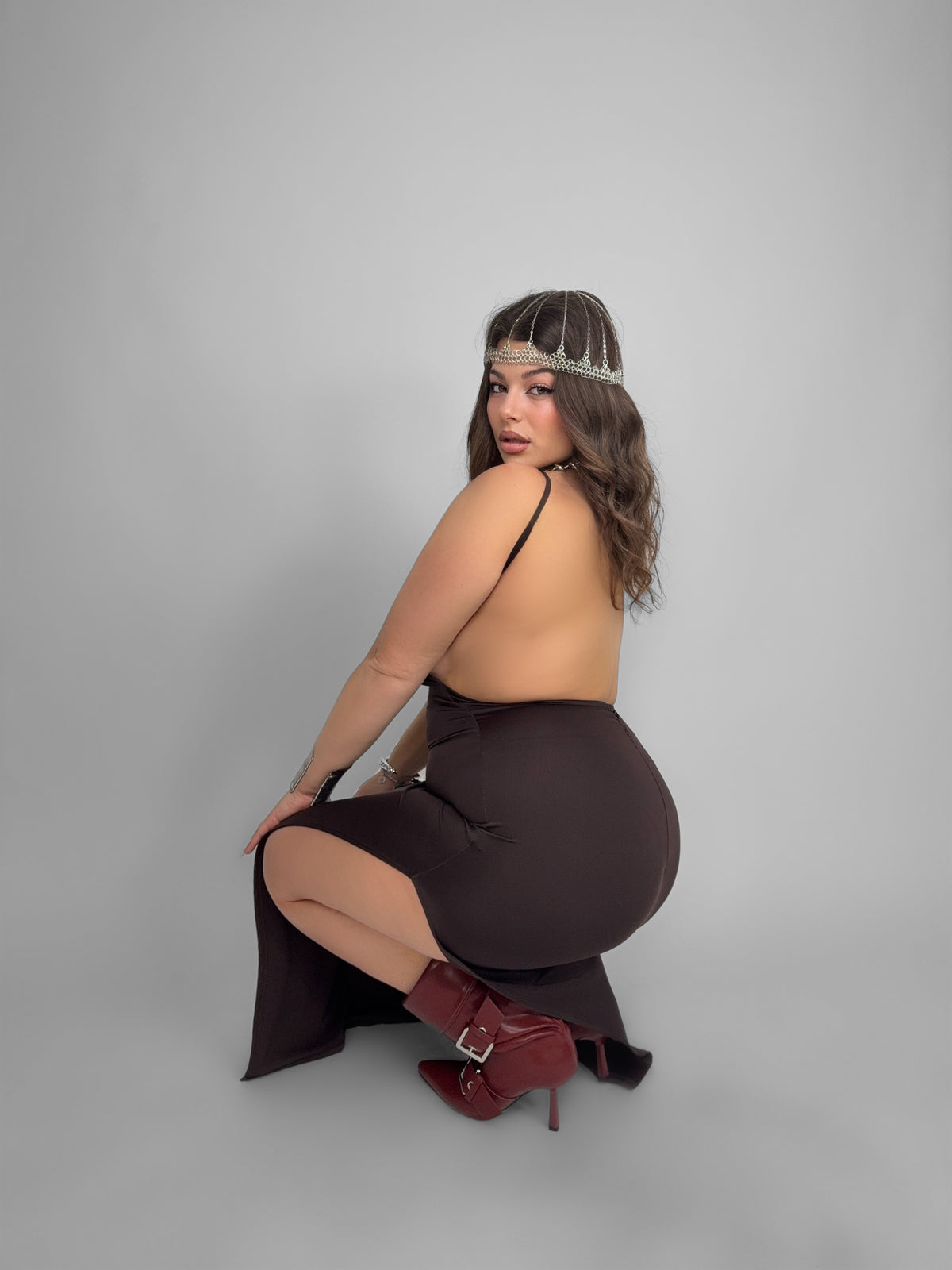 CURVY FIT - Abito Naked Back