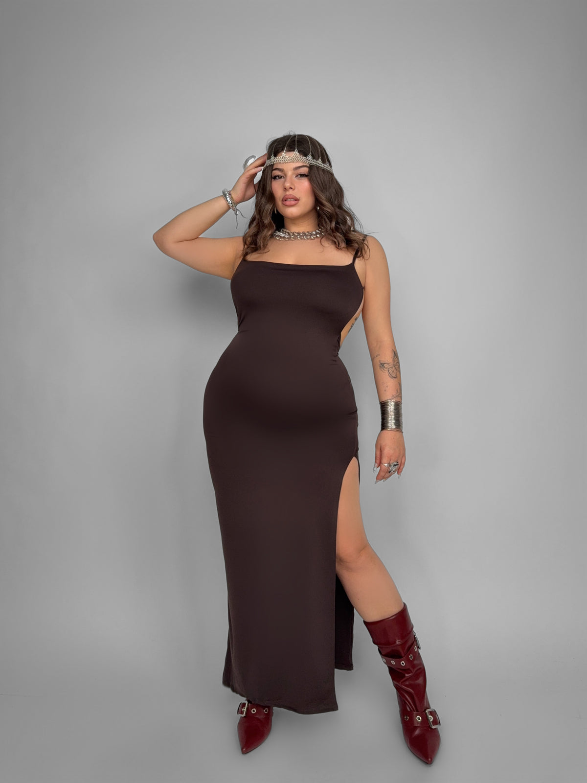 CURVY FIT - Abito Naked Back