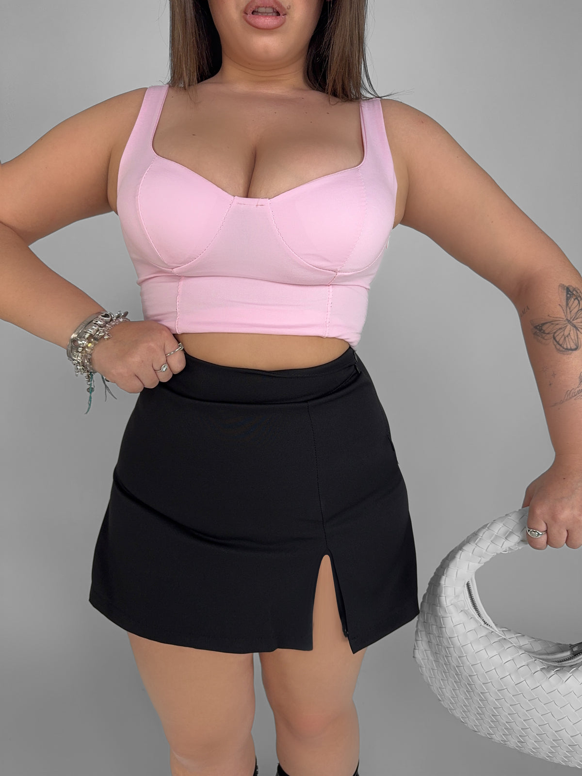 CURVY FIT - Pantagonna Cut Out - Black