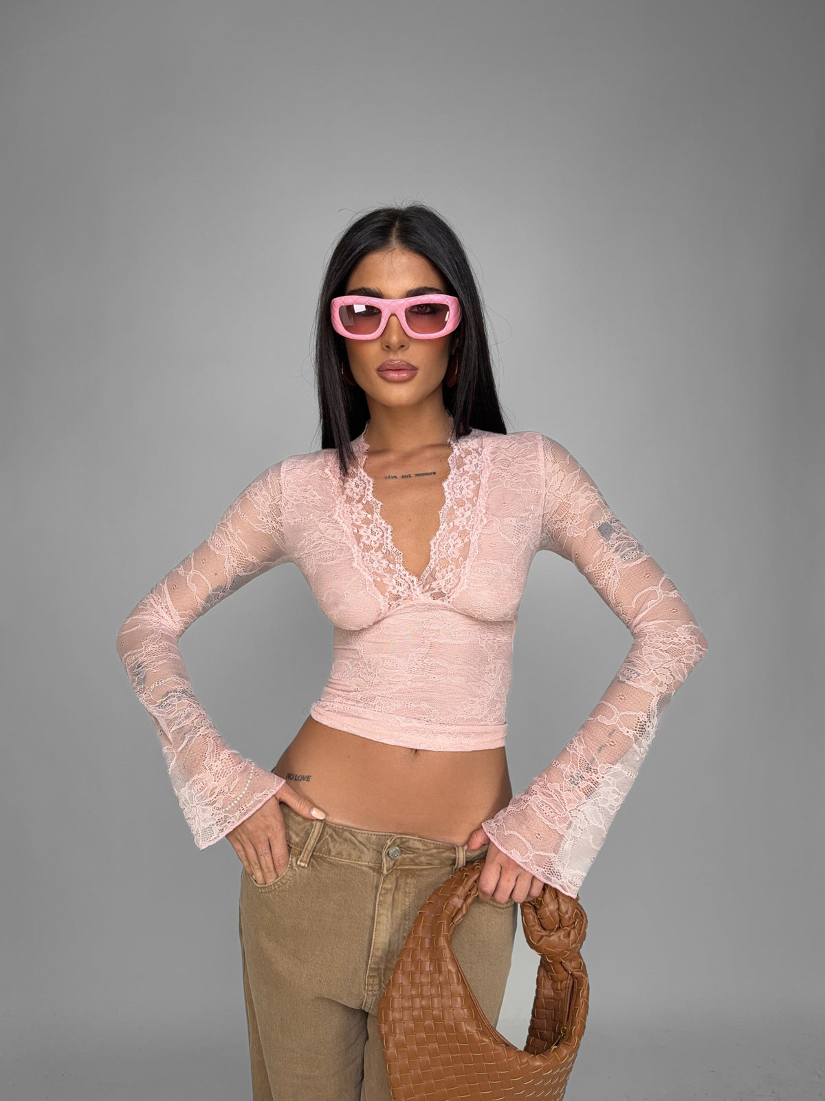 Top Lace Edit-Pink