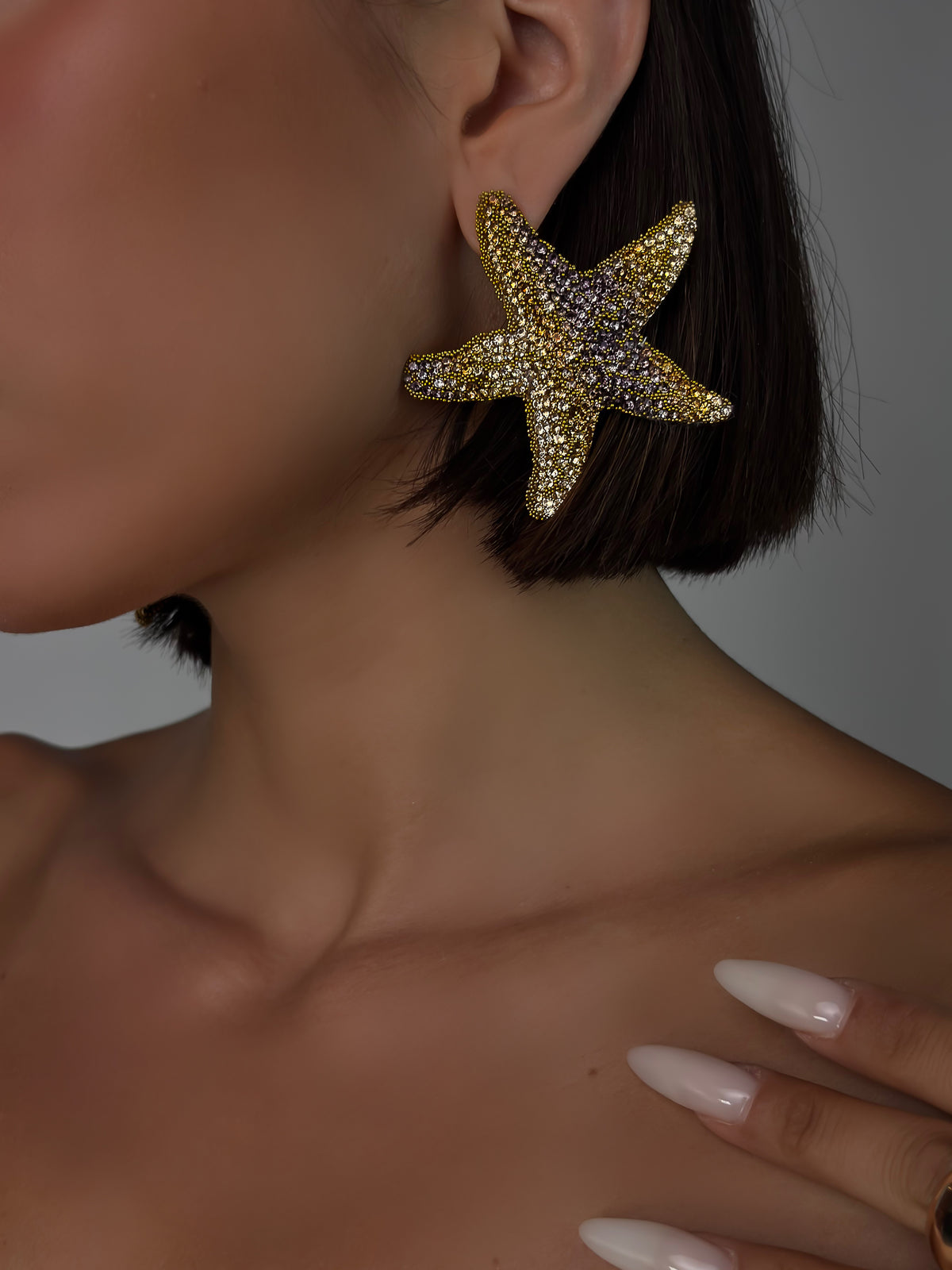 Brilliant Star Earrings - Gold