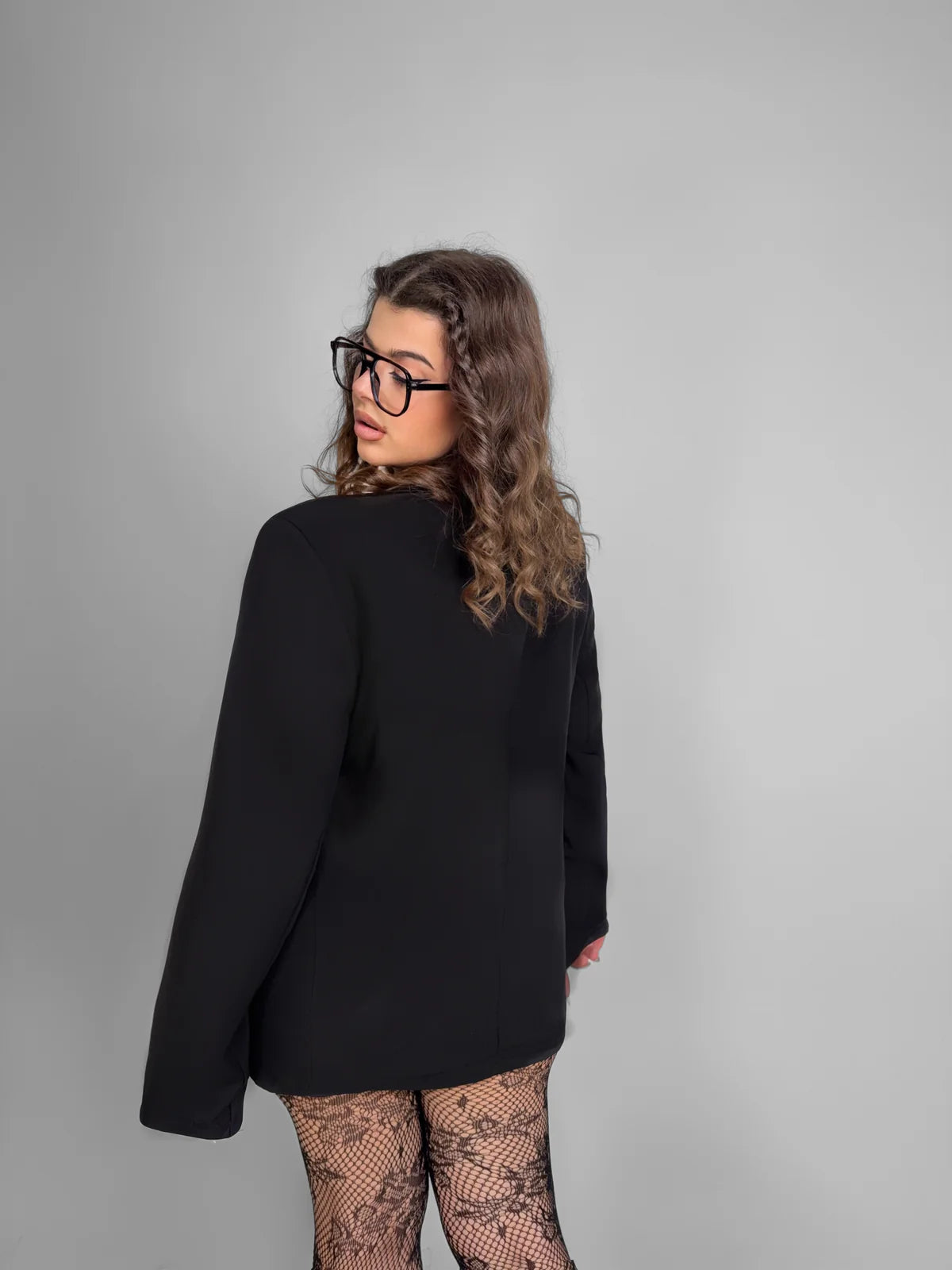 CURVY FIT - Blazer Le Boy - Black