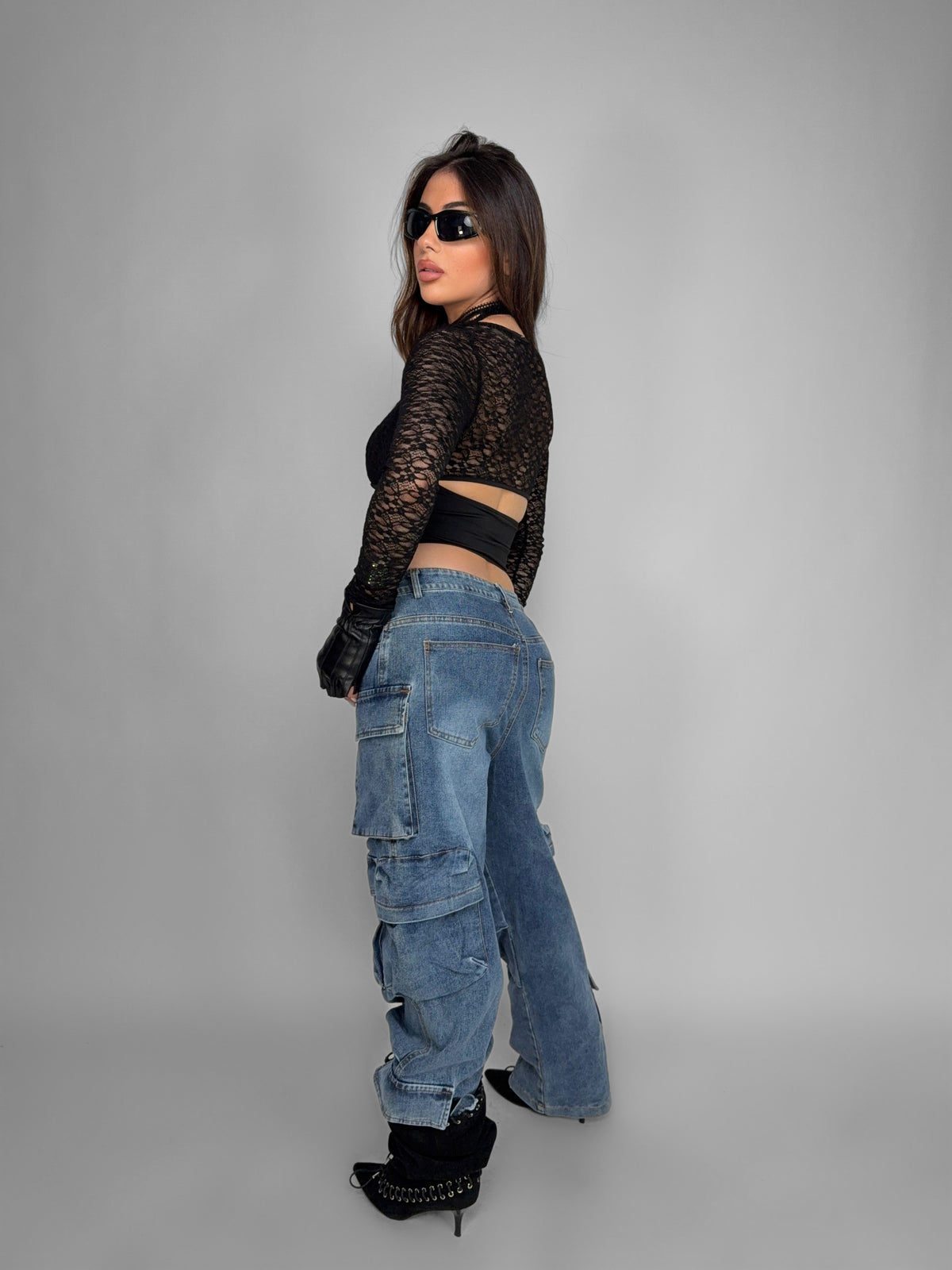 Cargo Pocket Jeans