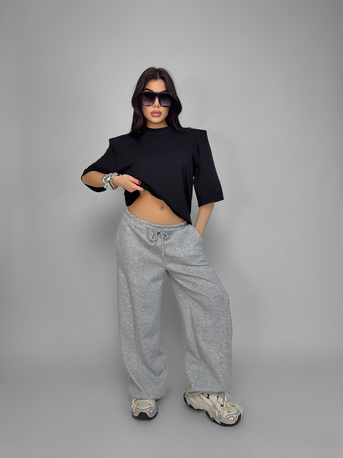 Total Look Running Grey