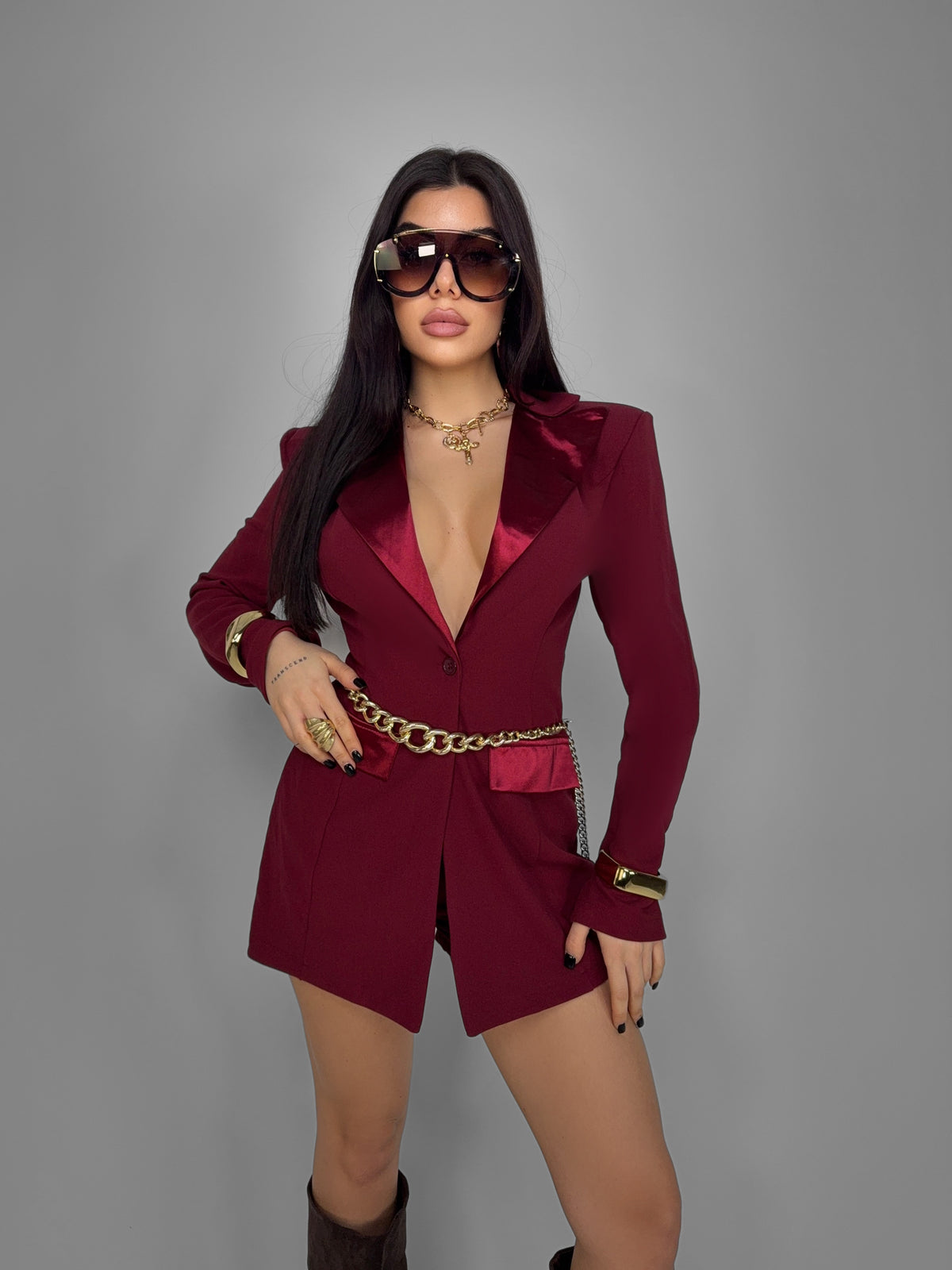 Tuta Santa Baby - Cherry Red