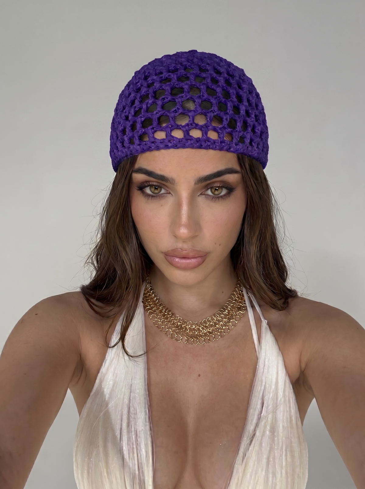 Crochet Hat - Purple