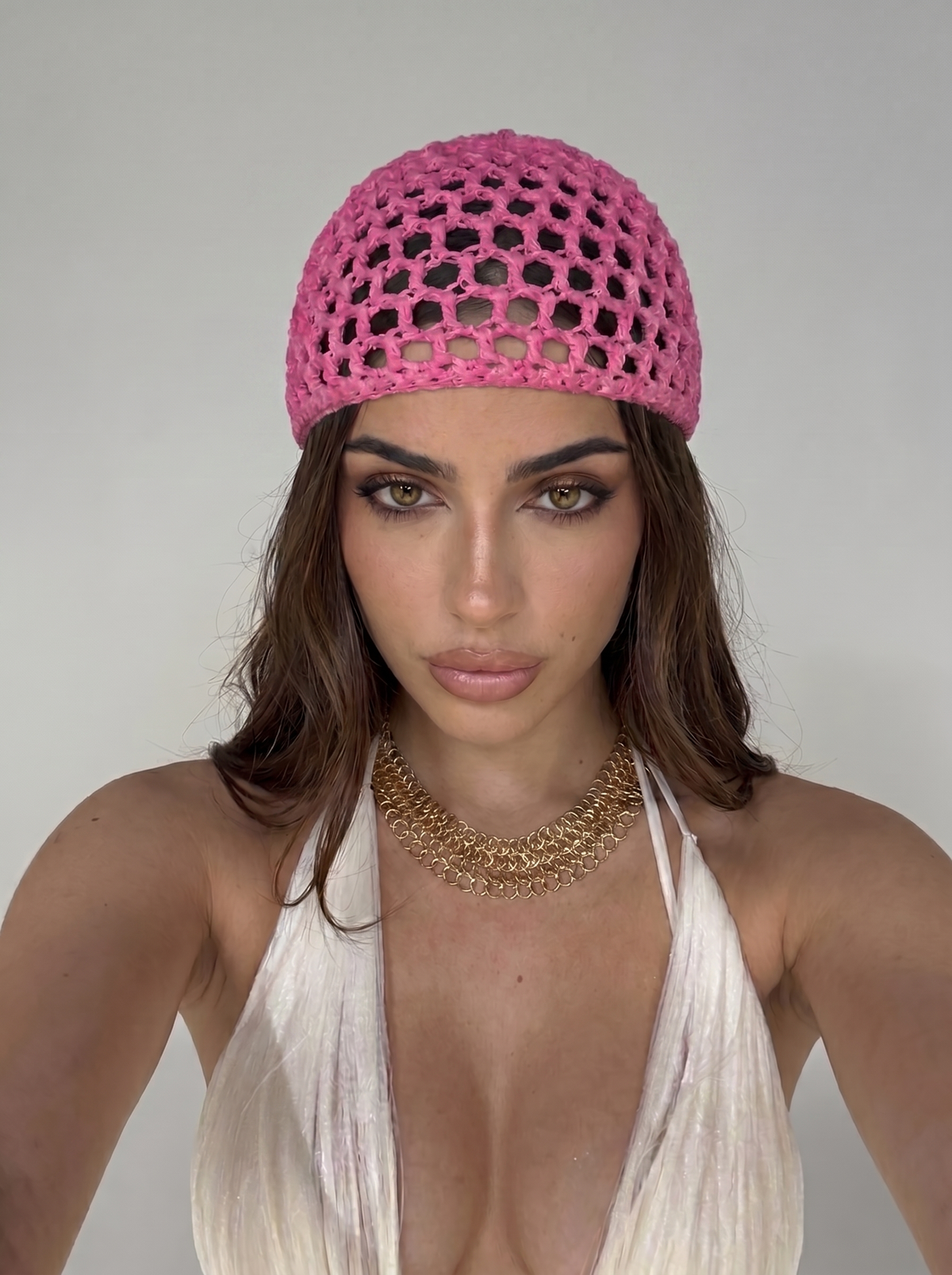 Cappello Crochet-Pink