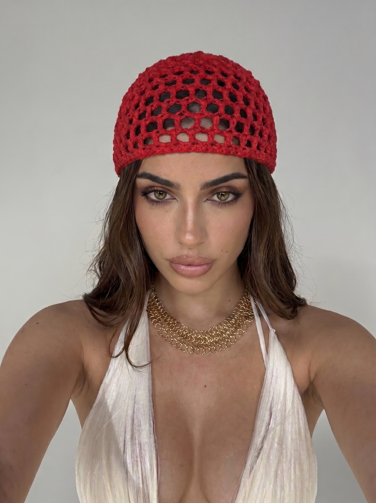 Crochet Hat-Red