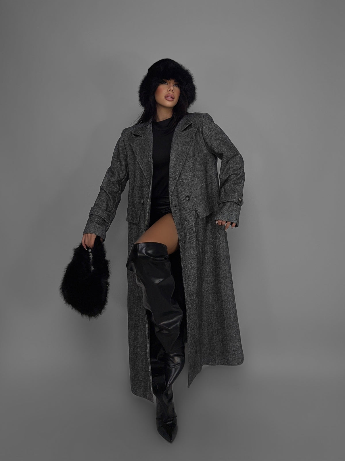 Cappotto Chess Coat-Grey