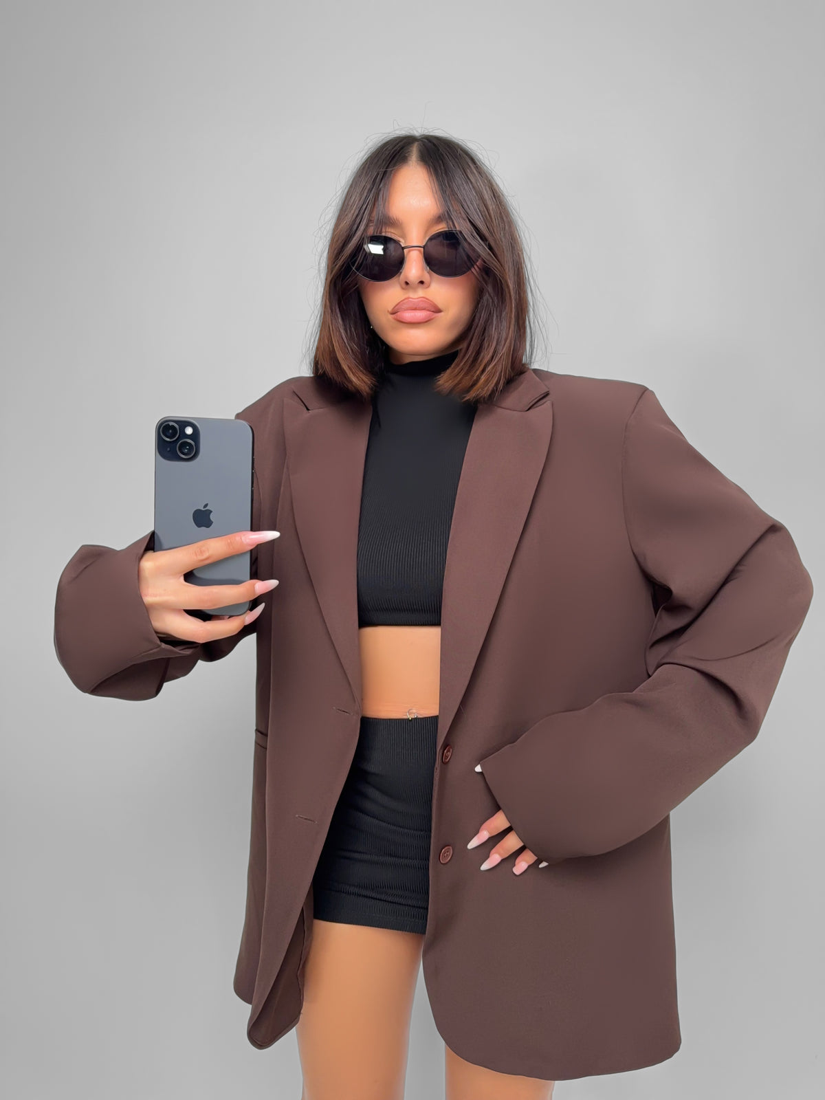 Blazer Oversized Ego - Brown