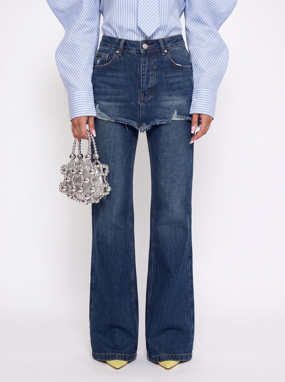 Layered Mini Jeans