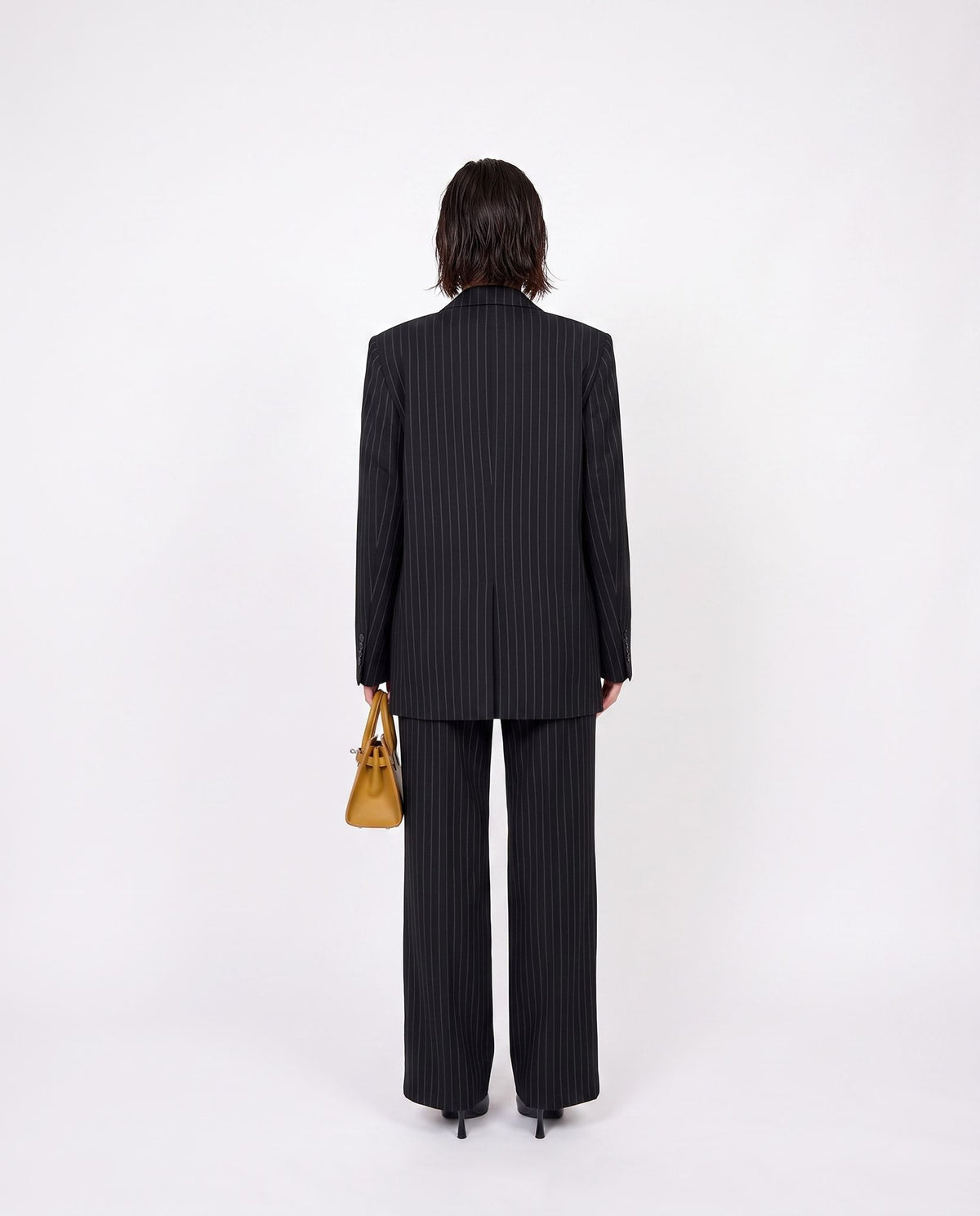 Giacca Chalk-Striped- Black