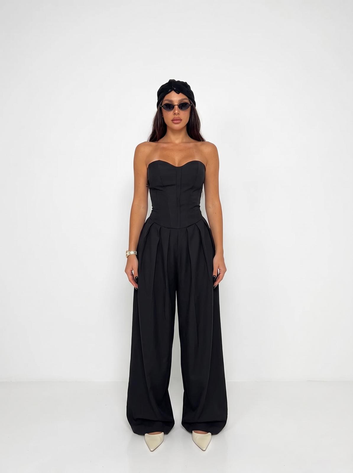 Tuta Strapless-Black