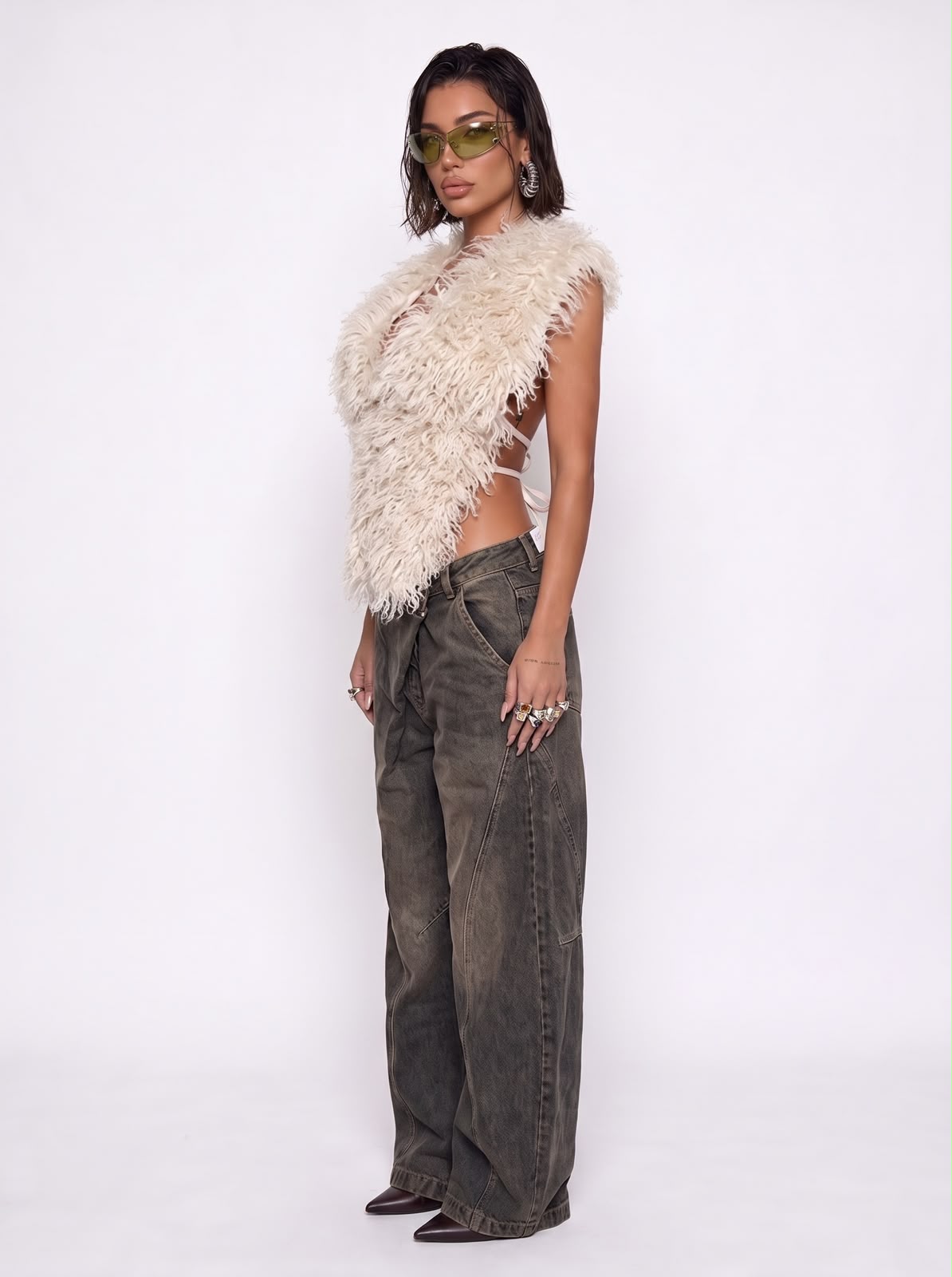 Top Extra Fur-Beige