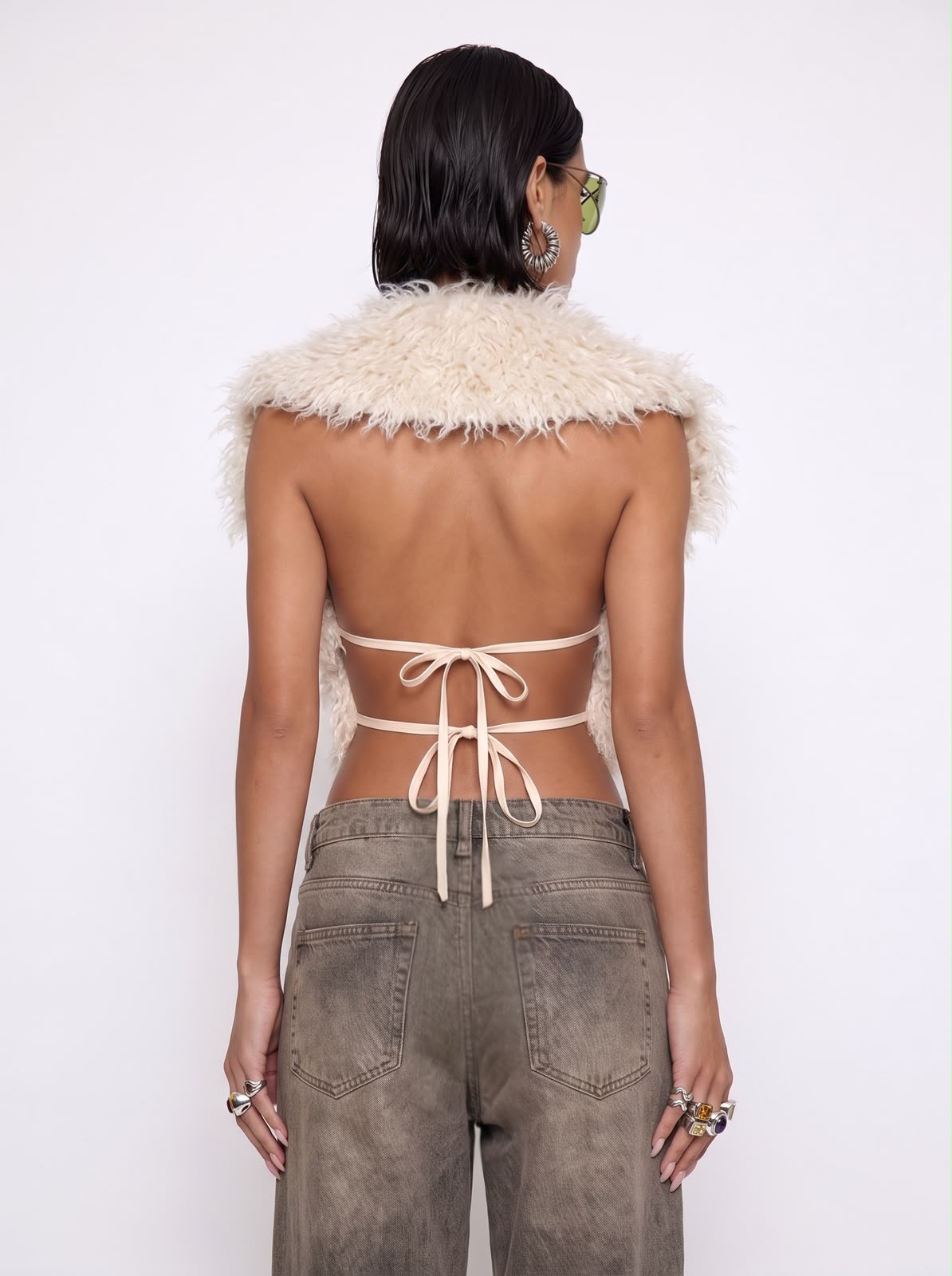 Top Extra Fur-Beige