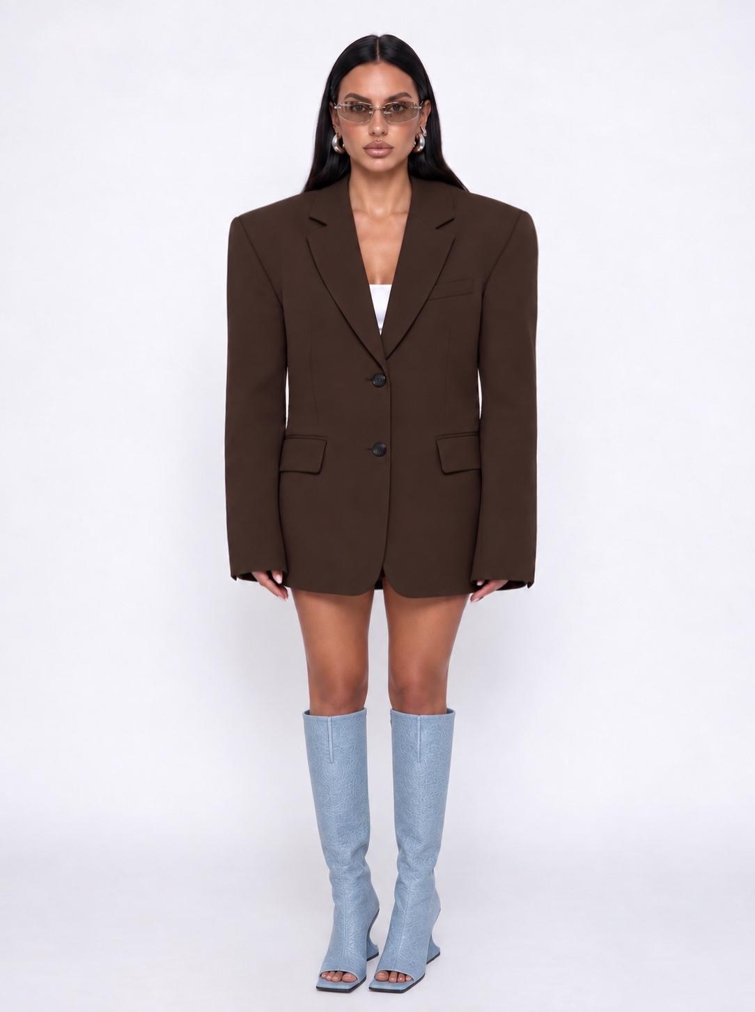 Blazer Oversized Ego - Marrón