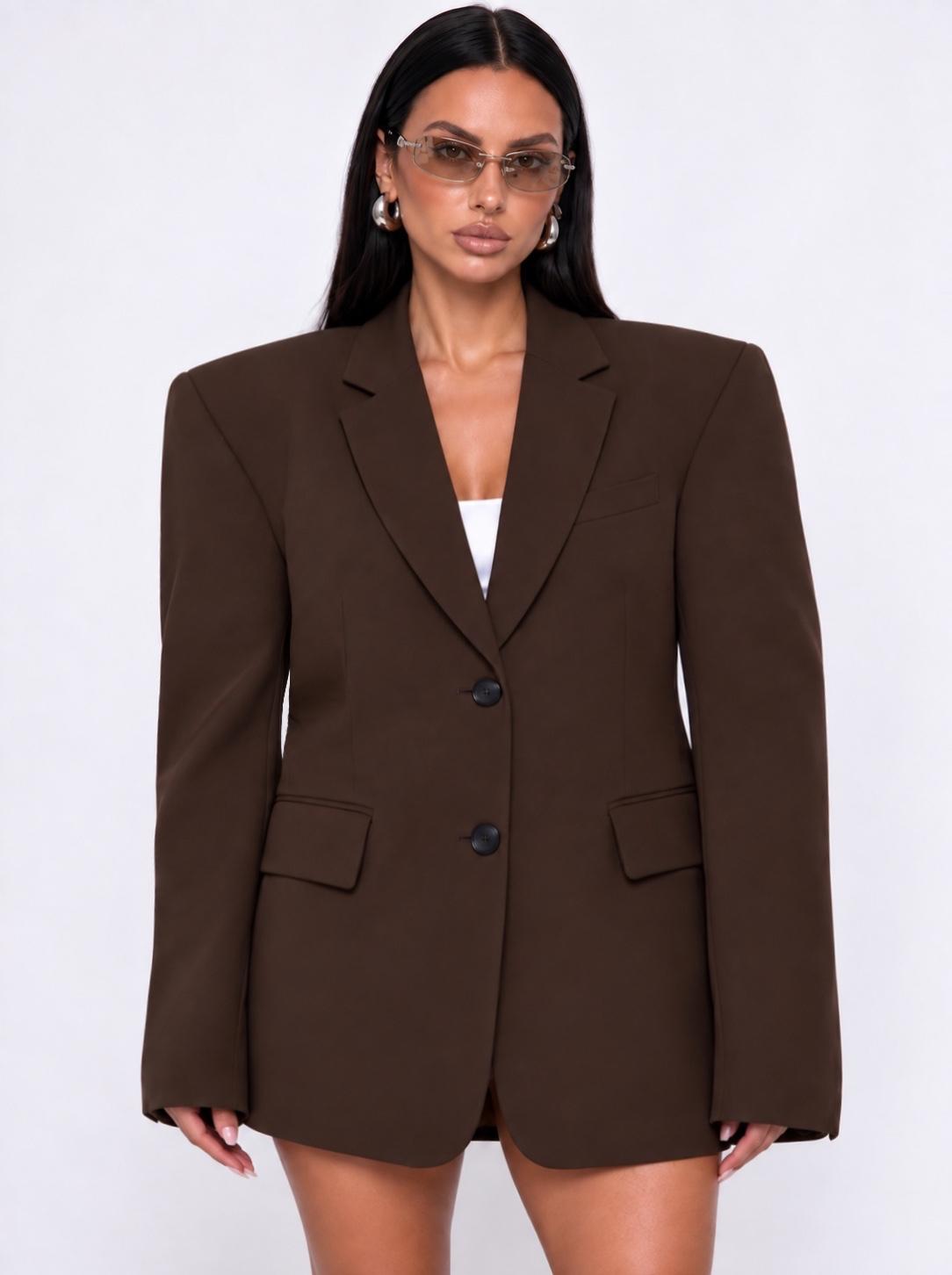 Blazer Oversized Ego - Marrón