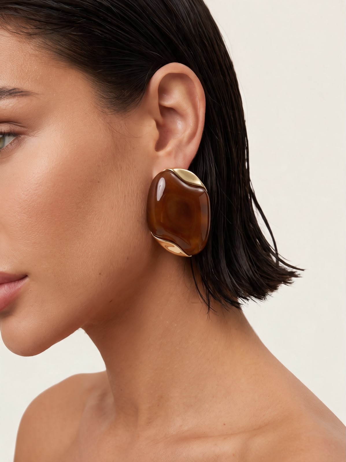 Pendientes Gold Armor-Brown