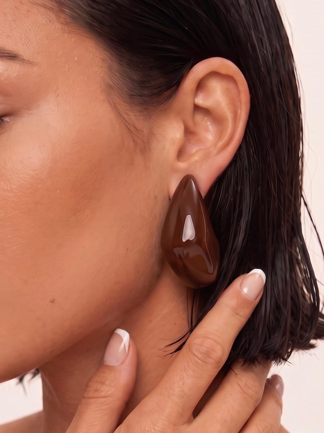 Pendientes Blade-Brown