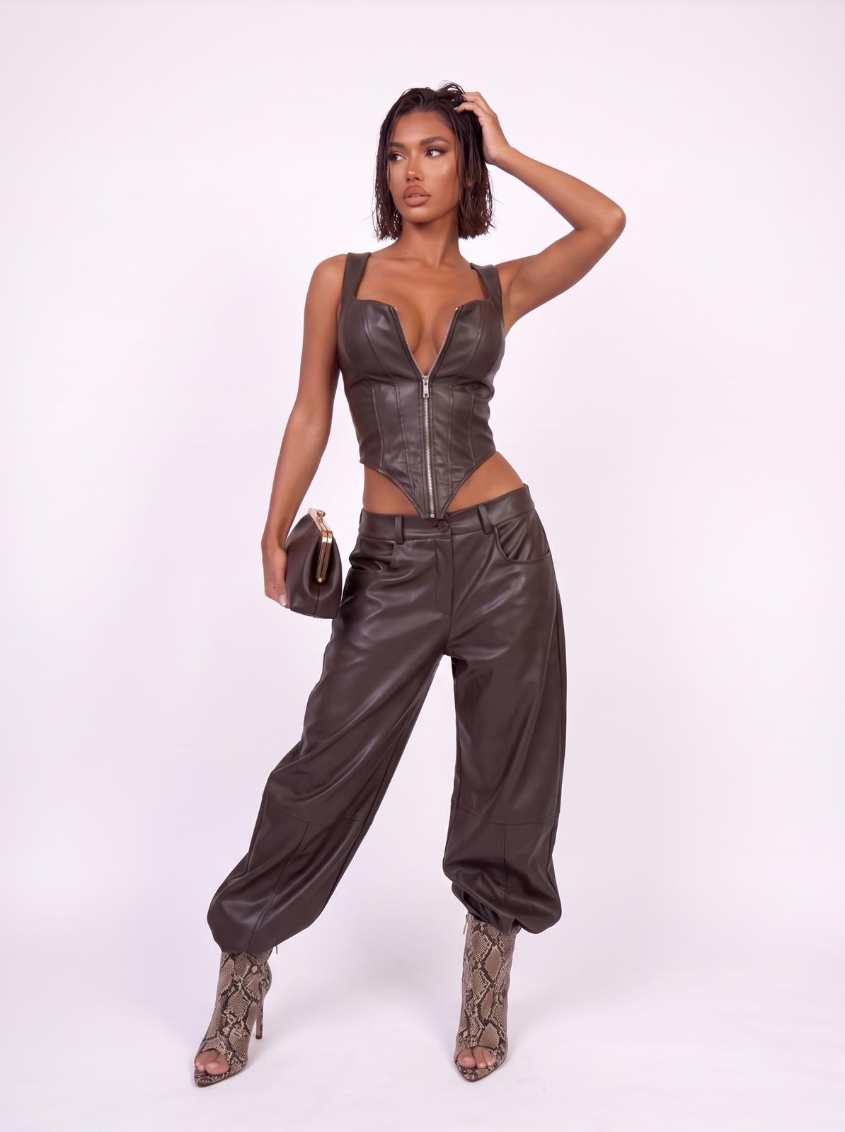 Coord Leather Drive-Brown