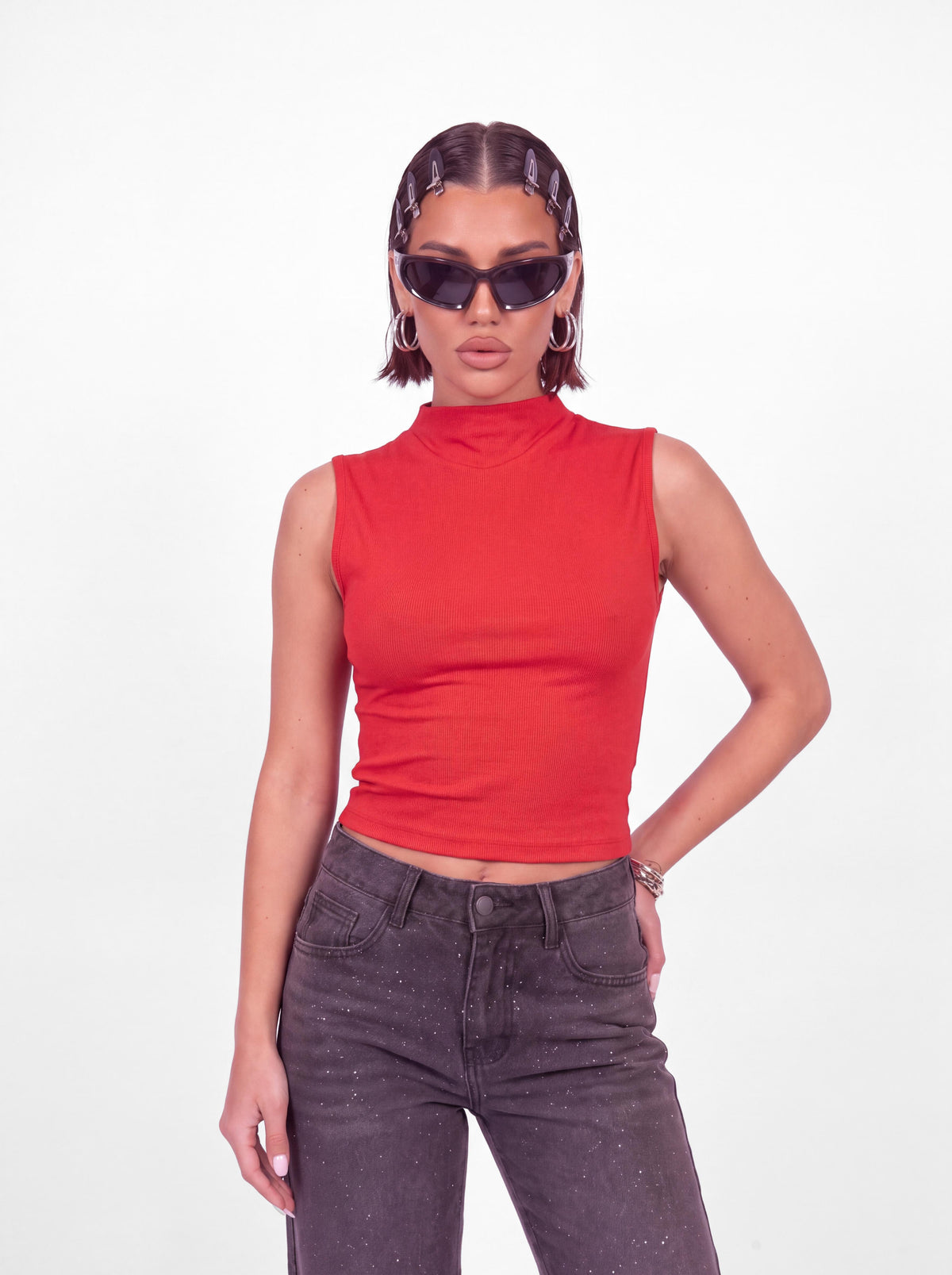 Top Willow Tank-Red