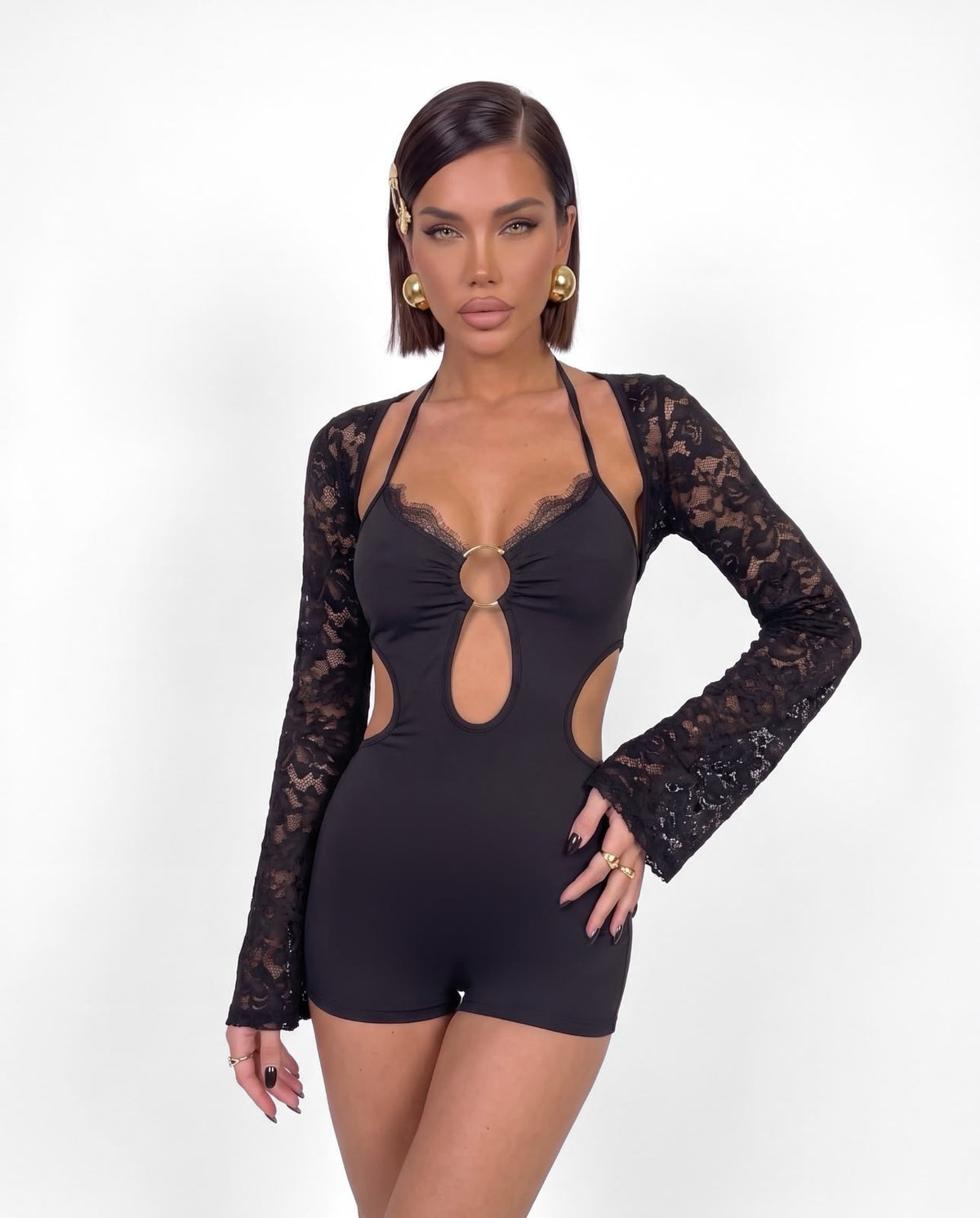 Abito Lace Overlay