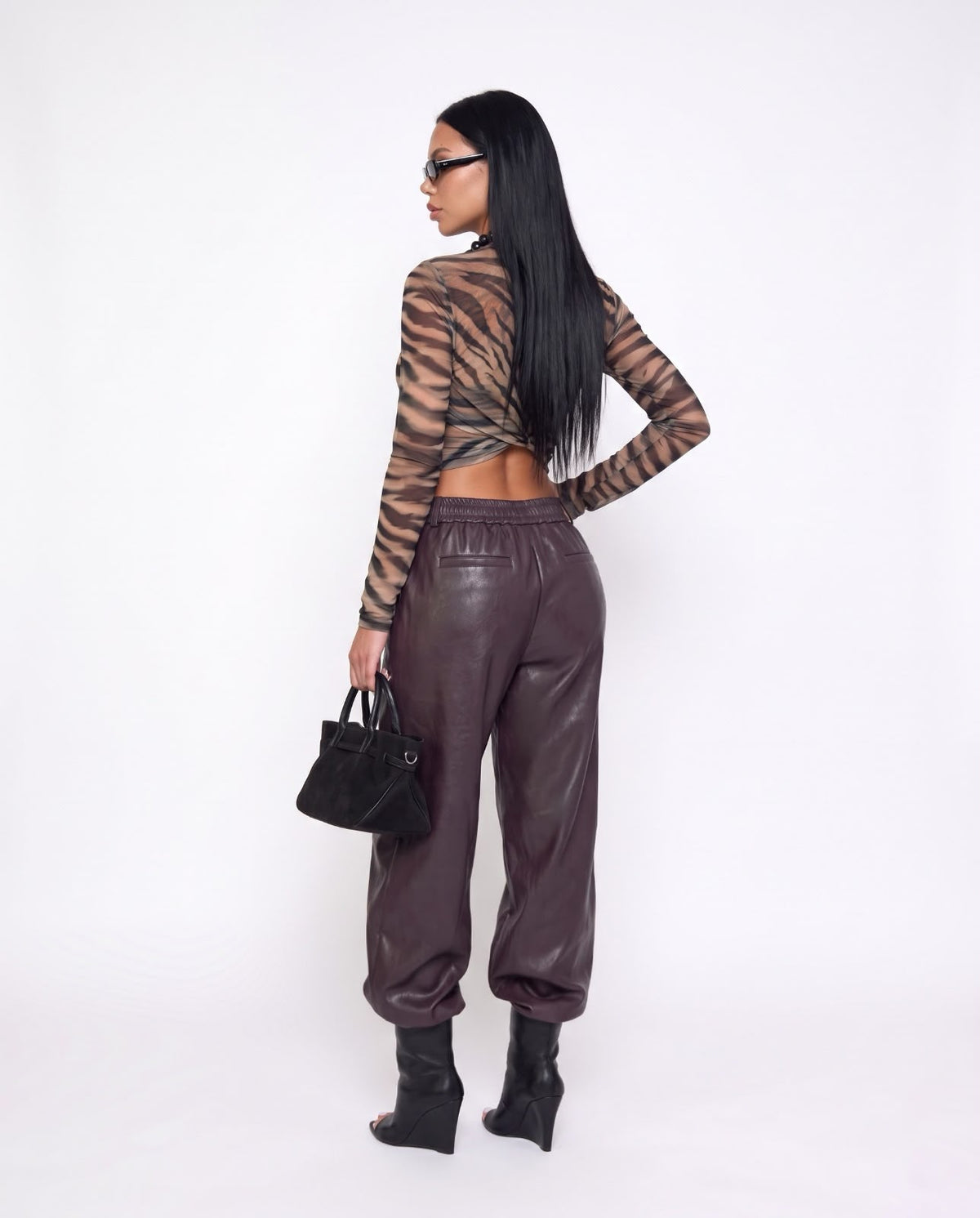 Pantalone Leather Cherry