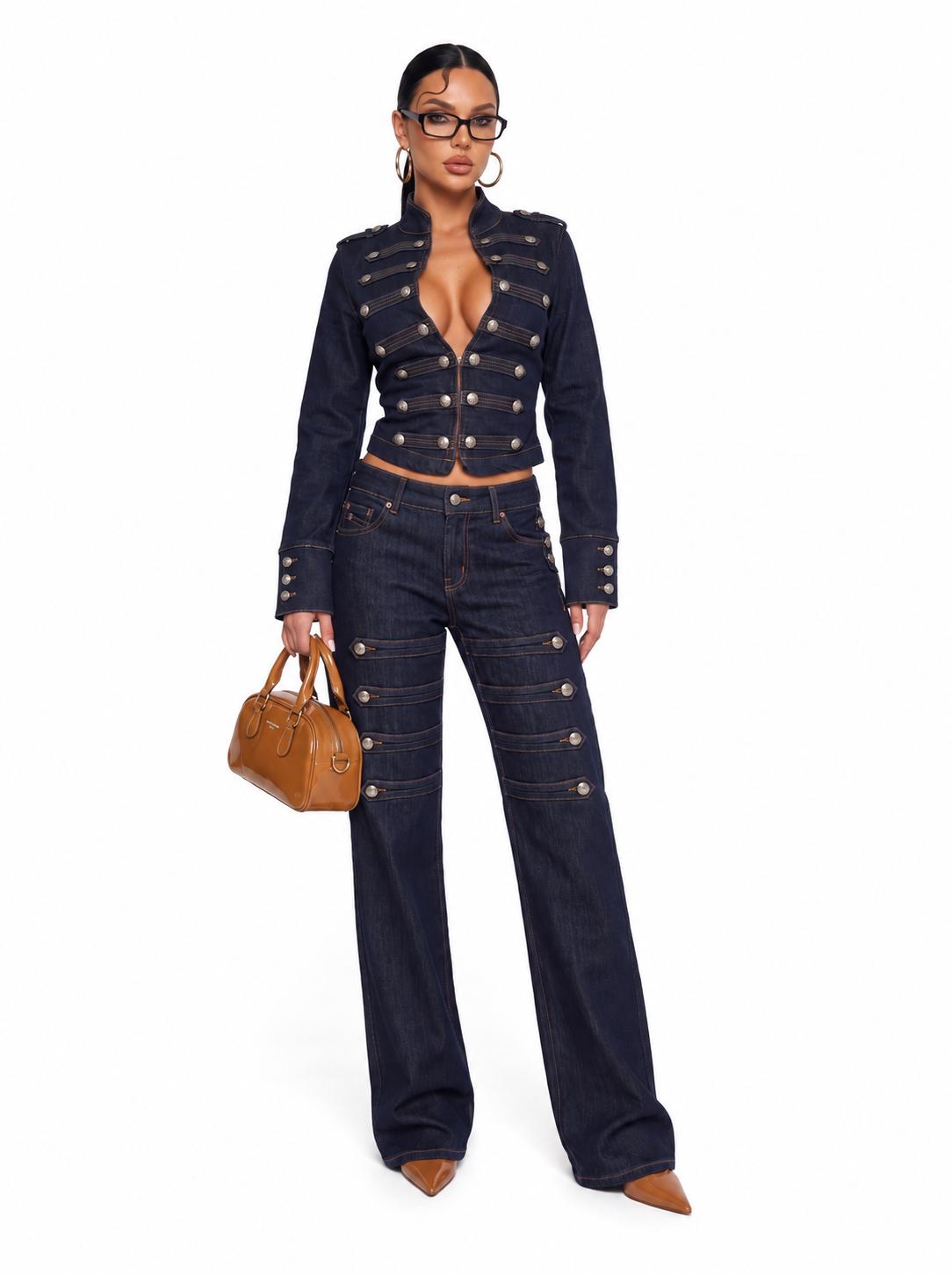 Total Look Denim Botton