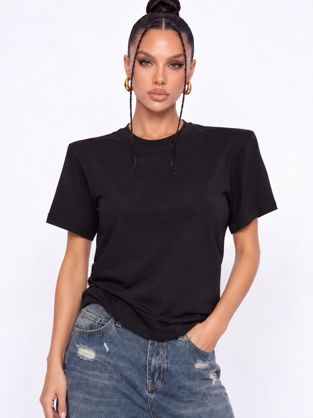 T-Shirt Basic Butterfly - Black