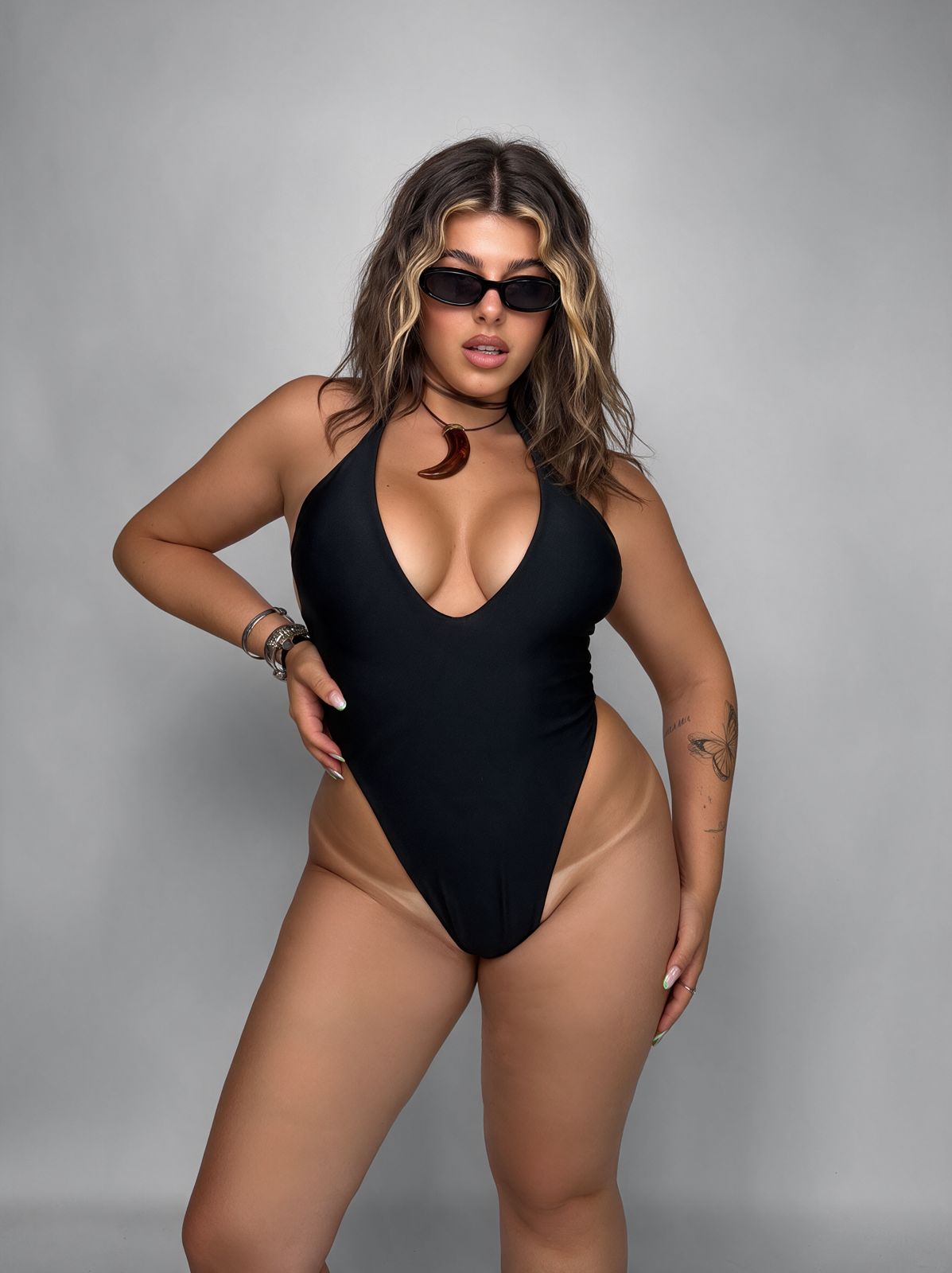 CURVY FIT Costume+Bandana Grace-Black