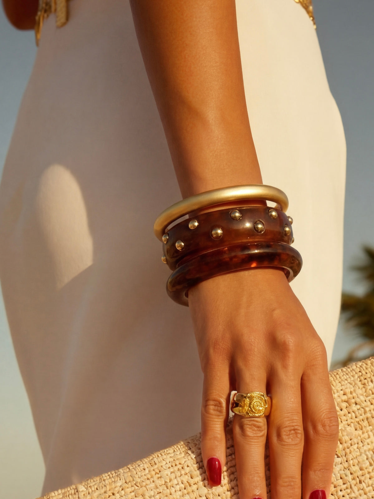 Bracciale Tris Stud Trinity-Camel